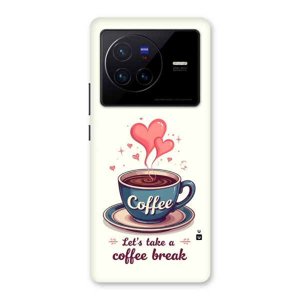 Love Coffee Break Back Case for Vivo X80