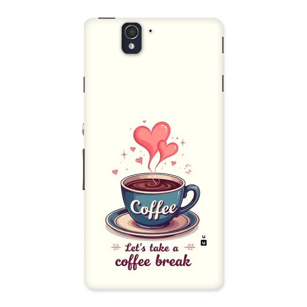 Love Coffee Break Back Case for Xperia Z