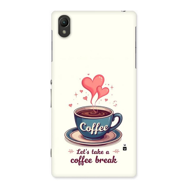 Love Coffee Break Back Case for Xperia Z1