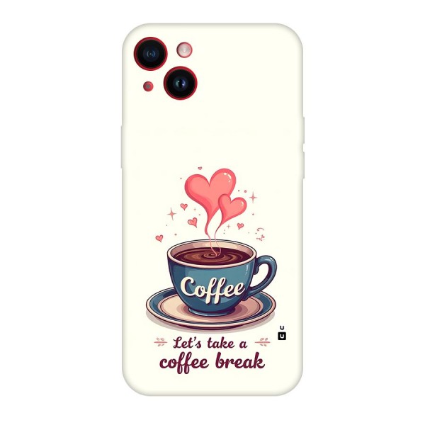 Love Coffee Break Back Case for iPhone 14 Plus