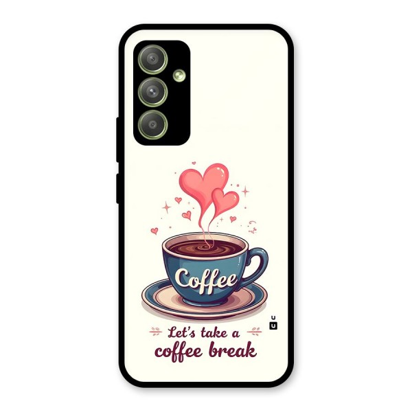 Love Coffee Break Glass Back Case for Galaxy A54