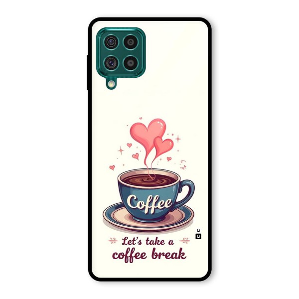 Love Coffee Break Glass Back Case for Galaxy F62