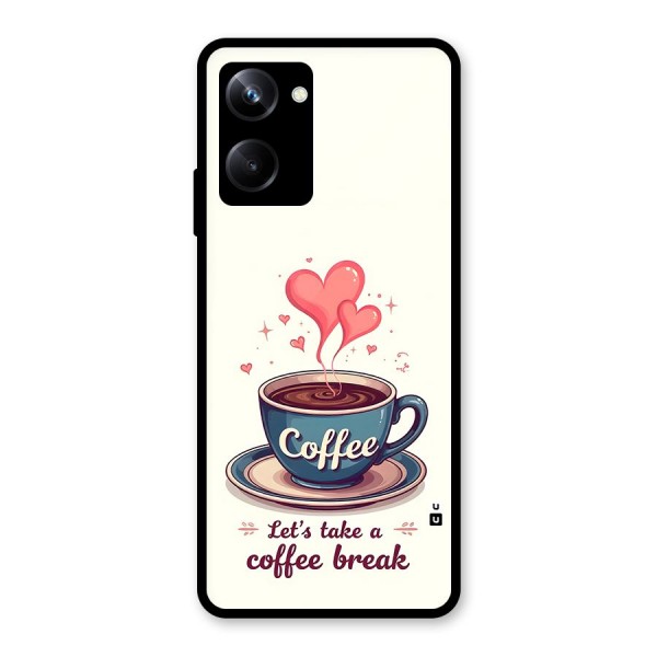 Love Coffee Break Glass Back Case for Realme 10 Pro