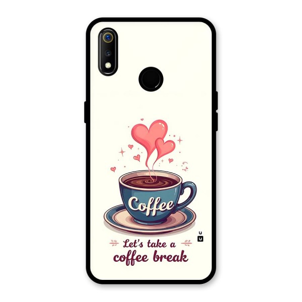 Love Coffee Break Glass Back Case for Realme 3