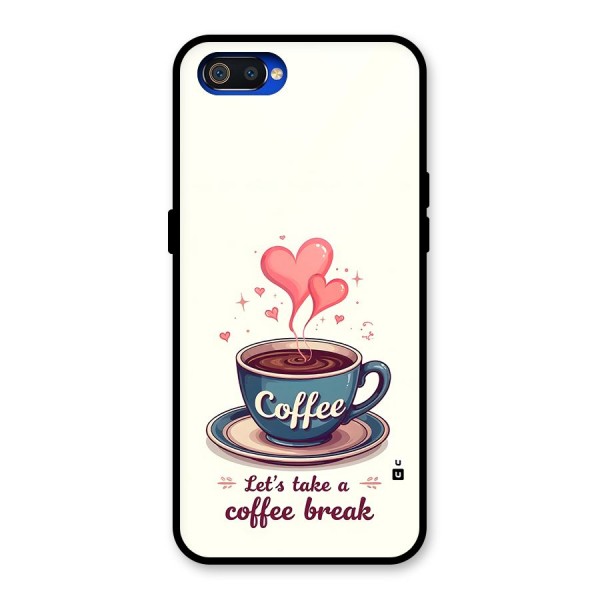 Love Coffee Break Glass Back Case for Realme C2