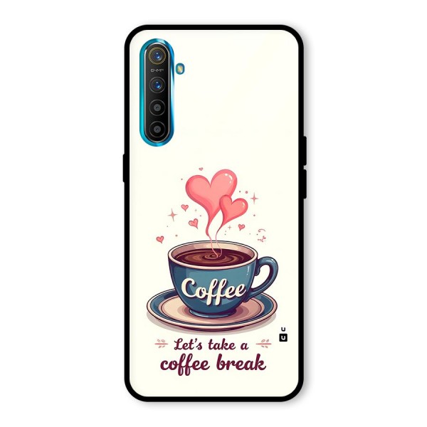 Love Coffee Break Glass Back Case for Realme X2