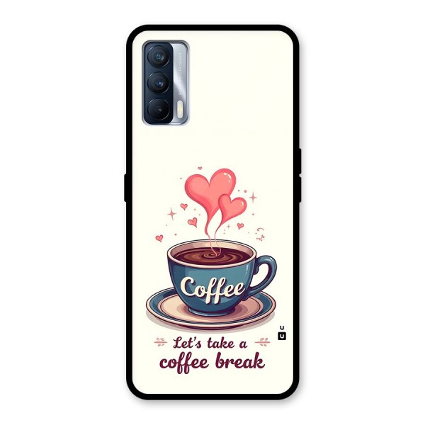 Love Coffee Break Glass Back Case for Realme X7