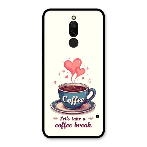 Love Coffee Break Glass Back Case for Redmi 8