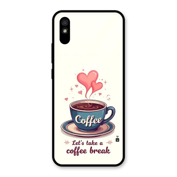 Love Coffee Break Glass Back Case for Redmi 9i