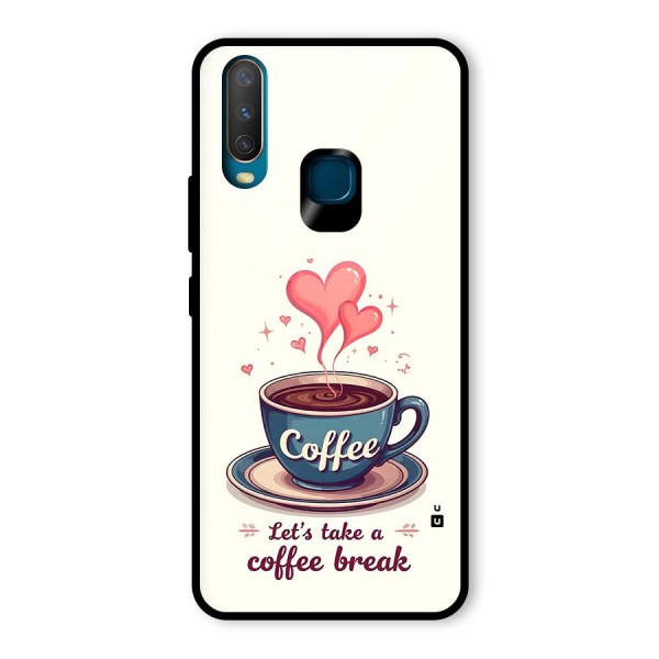 Love Coffee Break Glass Back Case for Vivo Y12