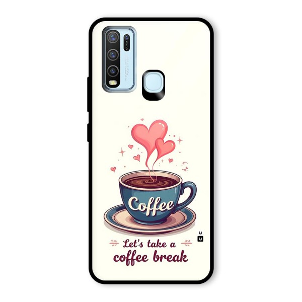 Love Coffee Break Glass Back Case for Vivo Y50