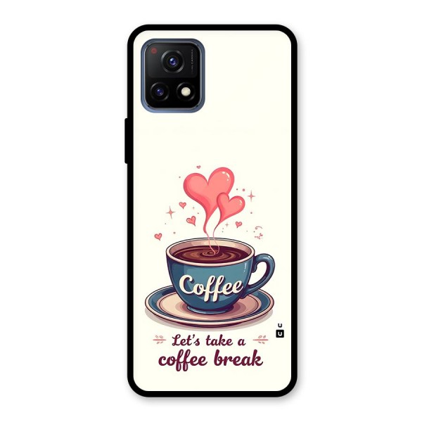 Love Coffee Break Glass Back Case for Vivo Y72 5G