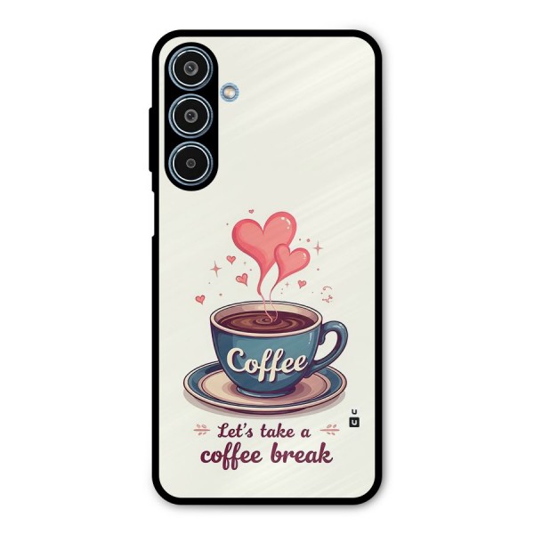 Love Coffee Break Metal Back Case for Galaxy M35