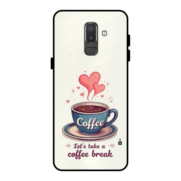 Love Coffee Break Metal Back Case for Galaxy On8 (2018)