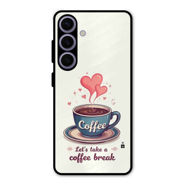 Love Coffee Break Metal Back Case for Galaxy S24