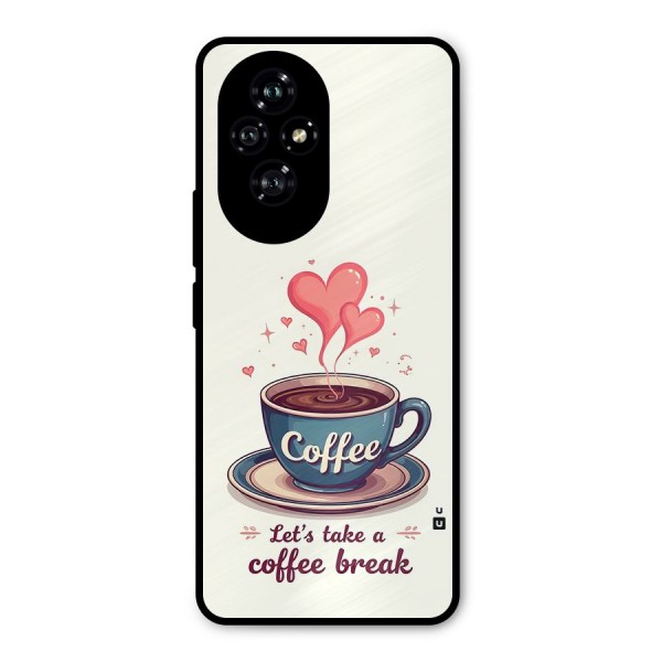 Love Coffee Break Metal Back Case for Honor 200