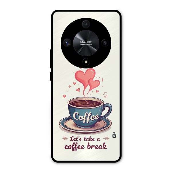 Love Coffee Break Metal Back Case for Honor X9b