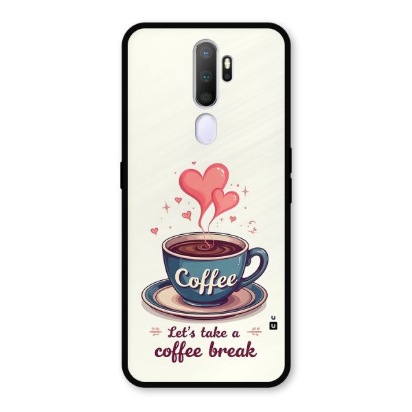 Love Coffee Break Metal Back Case for Oppo A5 (2020)