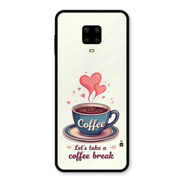 Love Coffee Break Metal Back Case for Poco M2