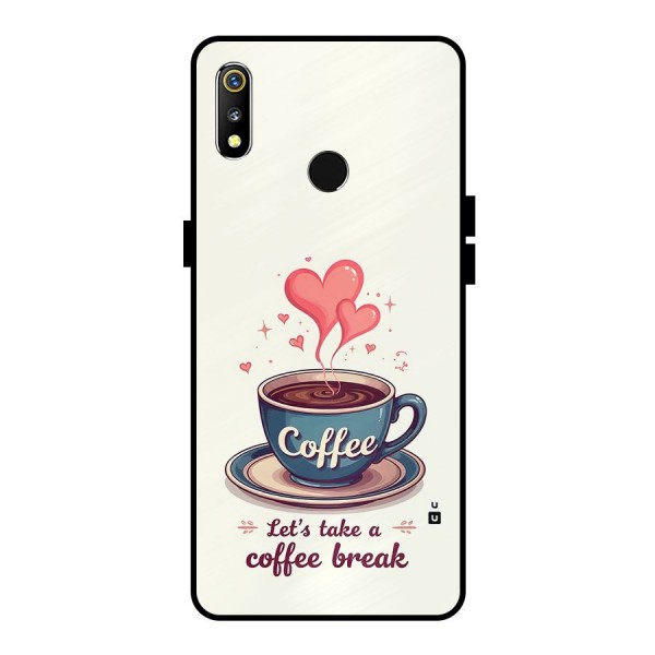 Love Coffee Break Metal Back Case for Realme 3