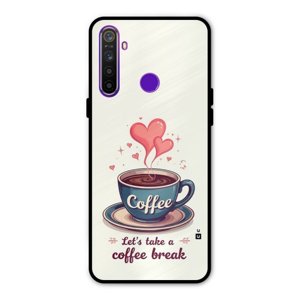 Love Coffee Break Metal Back Case for Realme Narzo 10