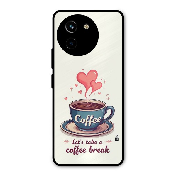 Love Coffee Break Metal Back Case for Vivo T3x