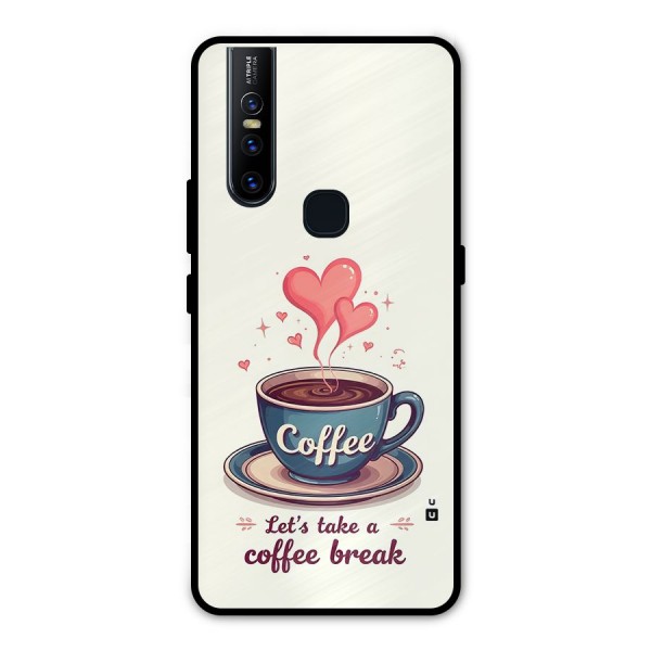 Love Coffee Break Metal Back Case for Vivo V15