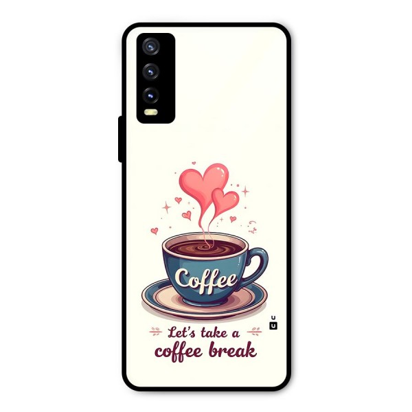 Love Coffee Break Metal Back Case for Vivo Y20 2021