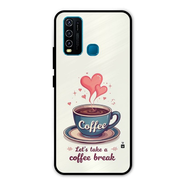 Love Coffee Break Metal Back Case for Vivo Y30