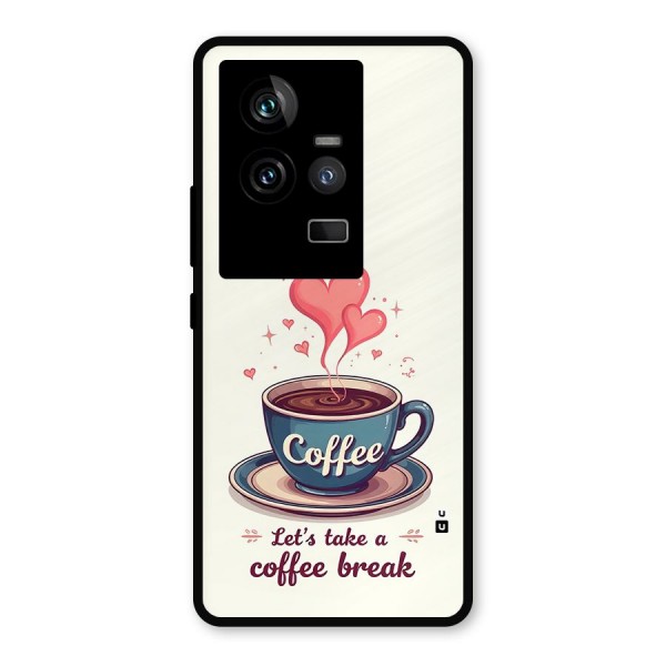 Love Coffee Break Metal Back Case for iQOO 11 5G