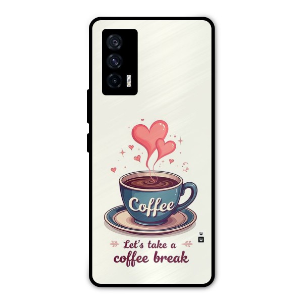 Love Coffee Break Metal Back Case for iQOO 7 5G