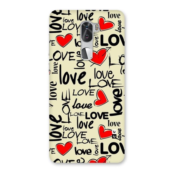 Love Hearts Pattern Back Case for Coolpad Cool 1
