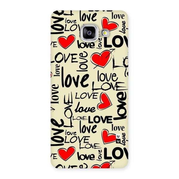 Love Hearts Pattern Back Case for Galaxy A5 2016