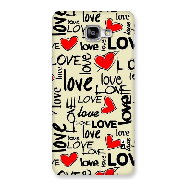 Love Hearts Pattern Back Case for Galaxy A9