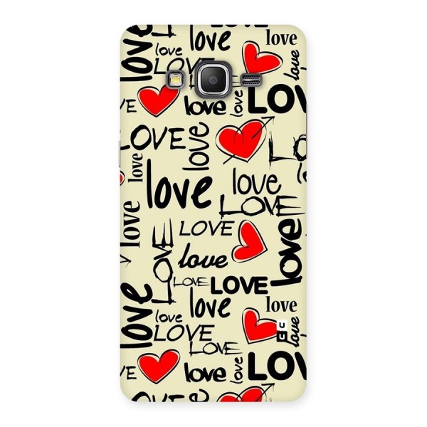 Love Hearts Pattern Back Case for Galaxy Grand Prime