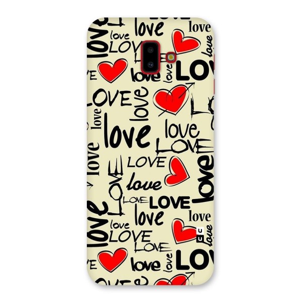 Love Hearts Pattern Back Case for Galaxy J6 Plus