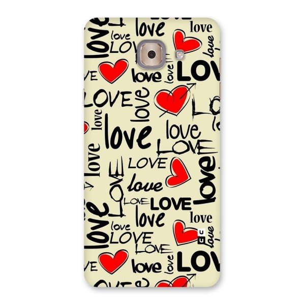 Love Hearts Pattern Back Case for Galaxy J7 Max