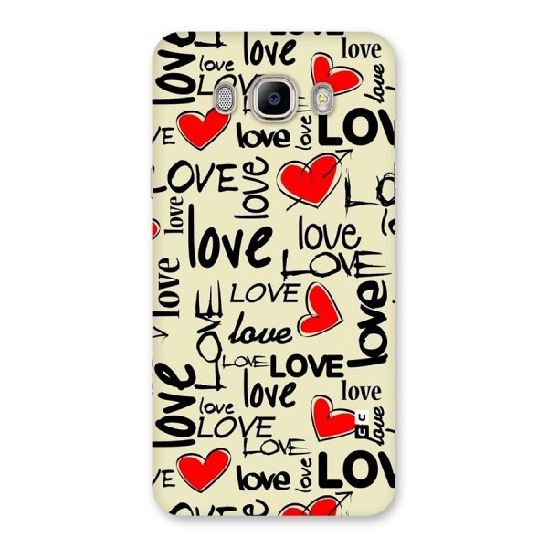 Love Hearts Pattern Back Case for Galaxy On8