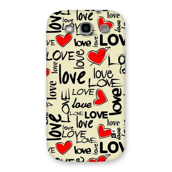 Love Hearts Pattern Back Case for Galaxy S3 Neo