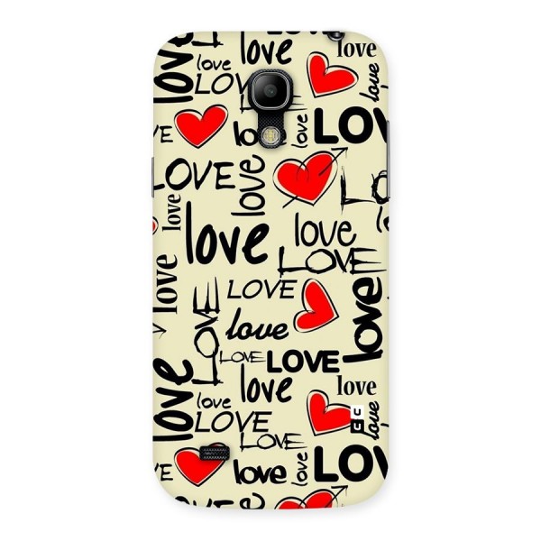 Love Hearts Pattern Back Case for Galaxy S4 Mini