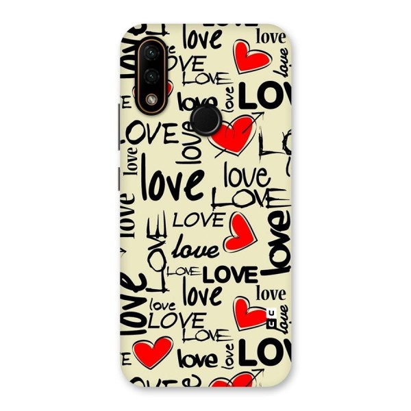 Love Hearts Pattern Back Case for Lenovo A6 Note