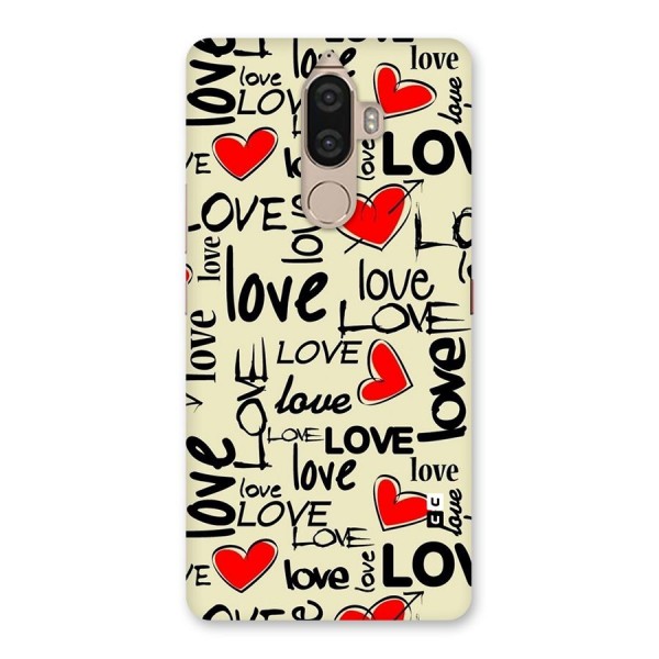 Love Hearts Pattern Back Case for Lenovo K8 Note