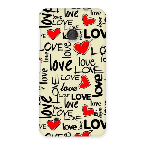 Love Hearts Pattern Back Case for Lumia 530