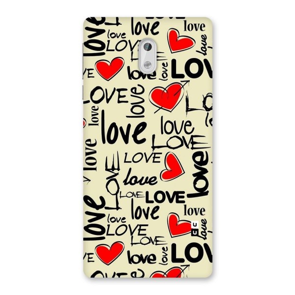 Love Hearts Pattern Back Case for Nokia 3