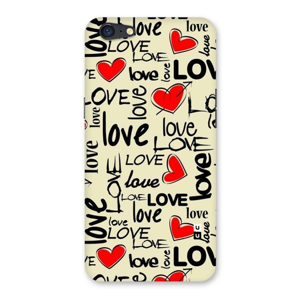 Love Hearts Pattern Back Case for Oppo A71