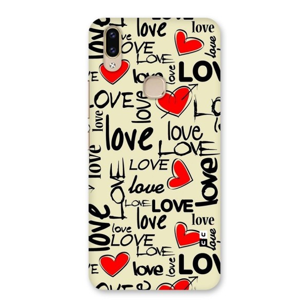 Love Hearts Pattern Back Case for Vivo V9