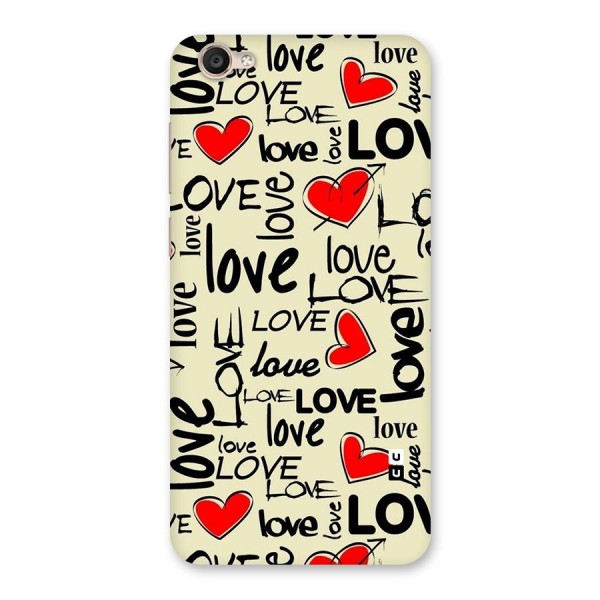 Love Hearts Pattern Back Case for Vivo Y55