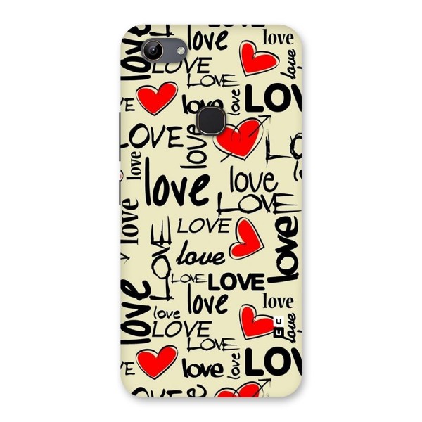 Love Hearts Pattern Back Case for Vivo Y81