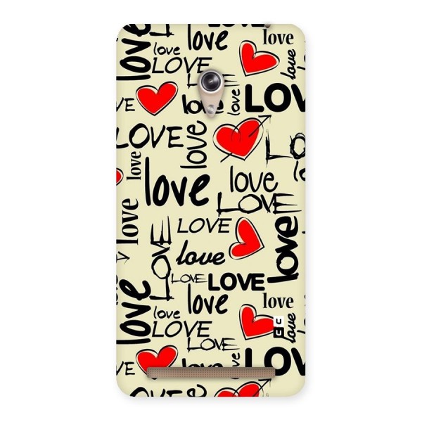 Love Hearts Pattern Back Case for Zenfone 6