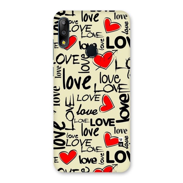 Love Hearts Pattern Back Case for Zenfone Max Pro M2